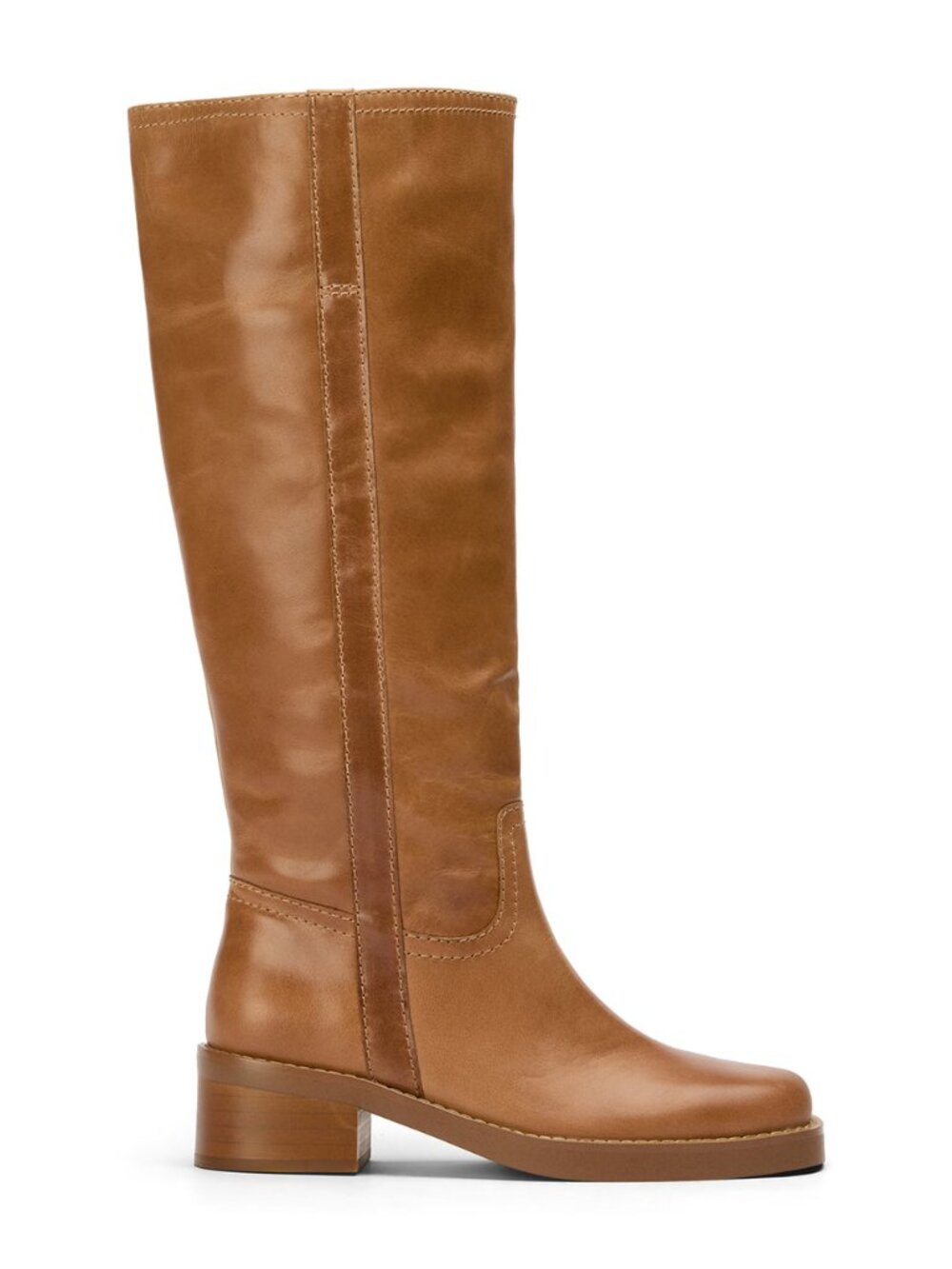 Tony Bianco Toronto Boot in Whiskey Wax brown leather knee high cowboy combat
